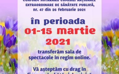 Piese de teatru ONLINE (1-15 martie)