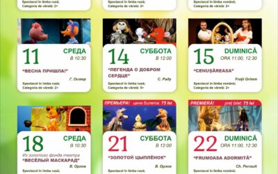 Repertoriul pentru luna mai 2022, Teatrul Republican de Păpuşi „Licurici”. Bilete gratuite  pentru refugiații din Ucraina!