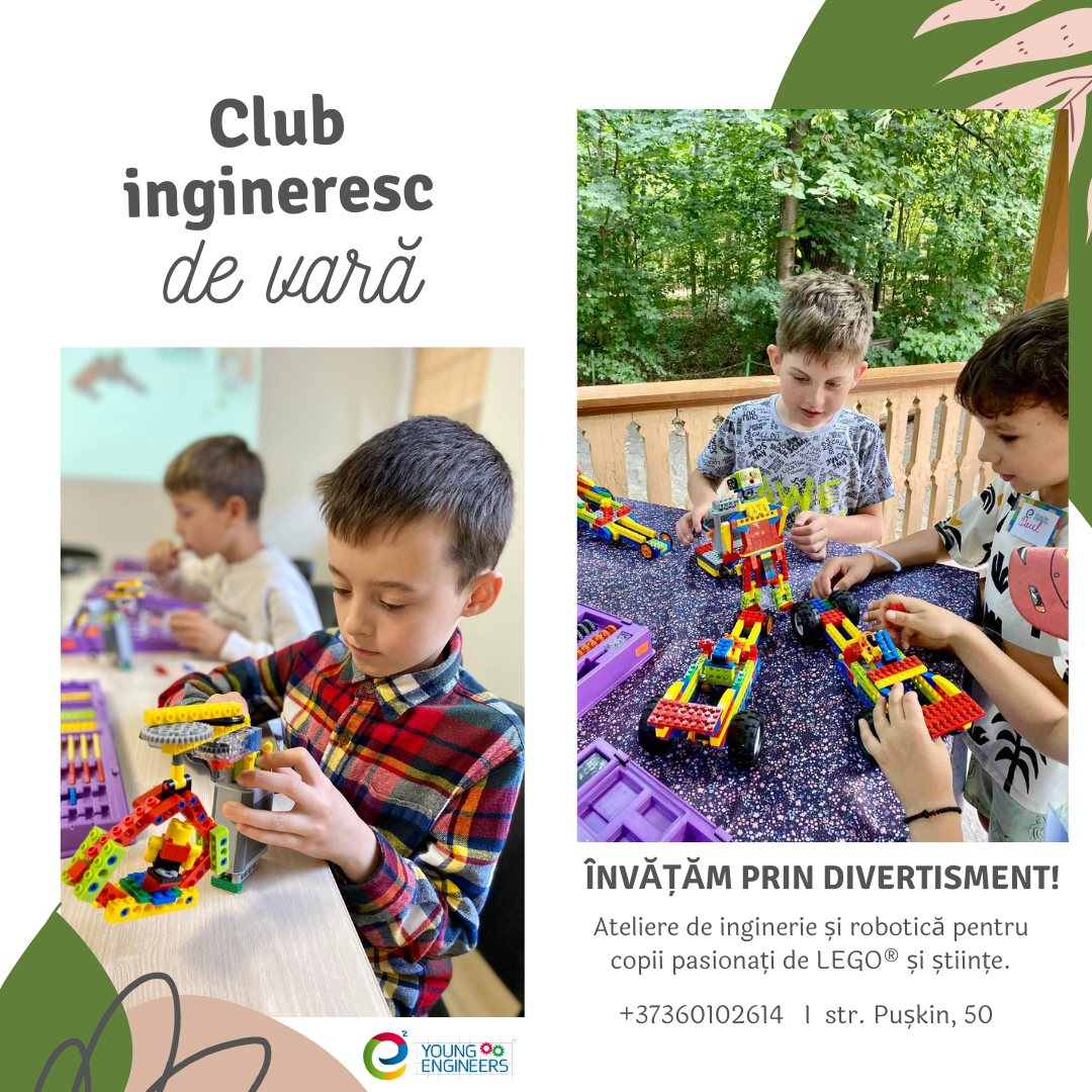 logo Young Engineers Chișinău Center – Tabără de vară