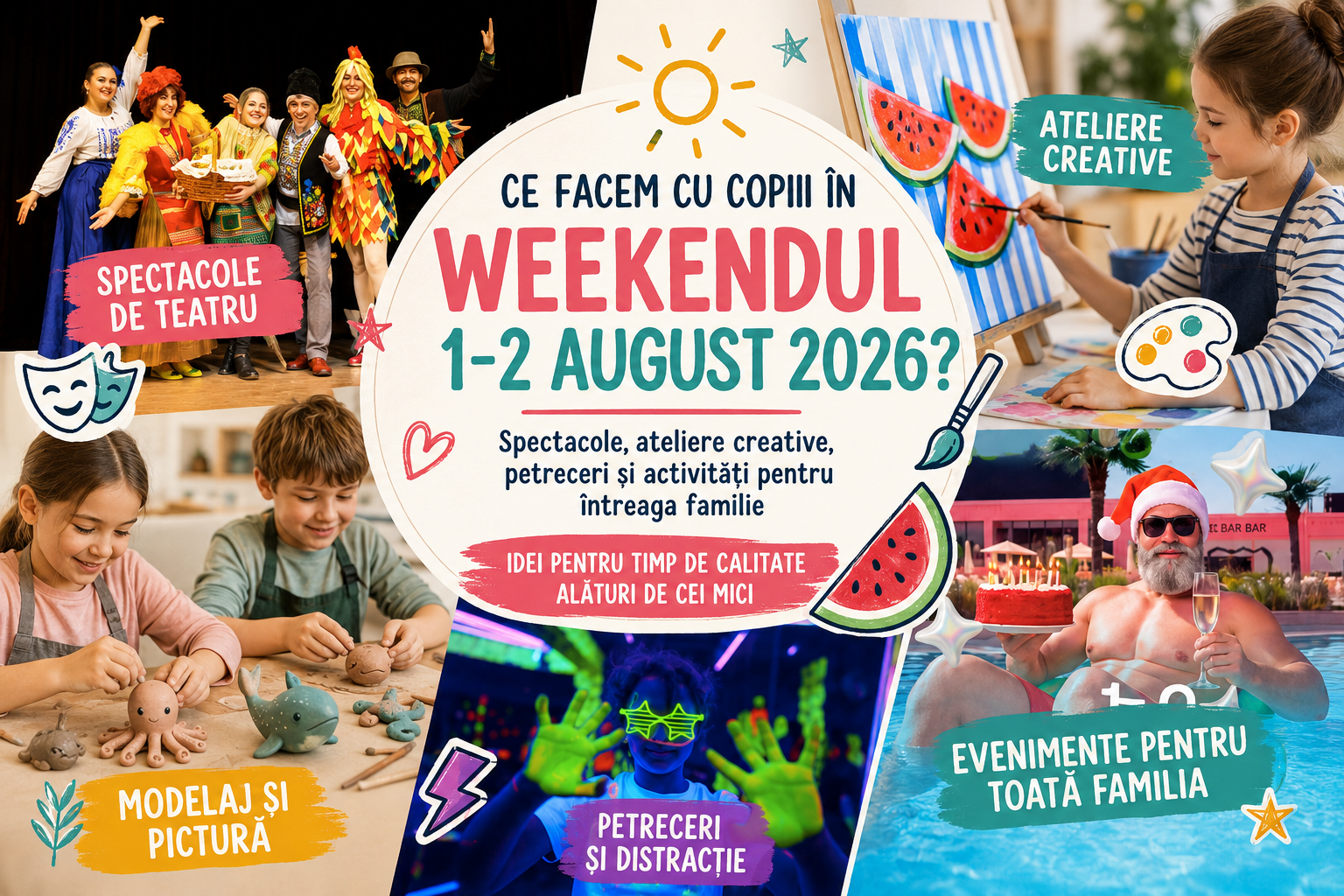 Evenimente pentru copii în Chișinău în weekendul 1–2 august 2026