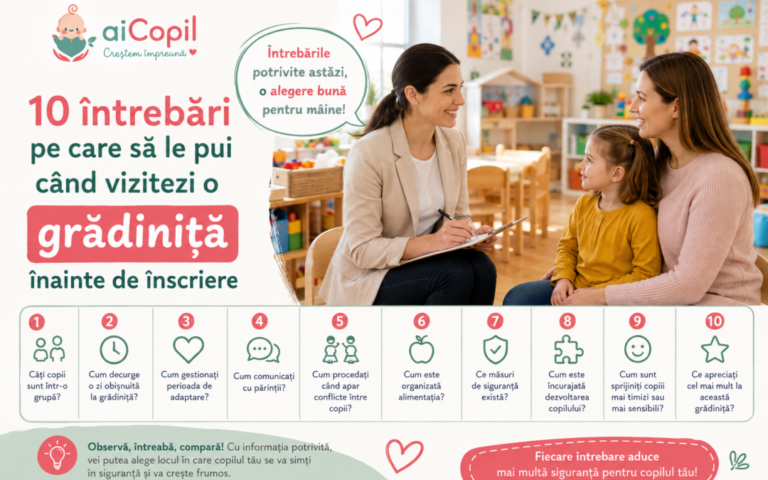 Înscrierea la grădiniță: 10 întrebări pe care să le pui la vizită