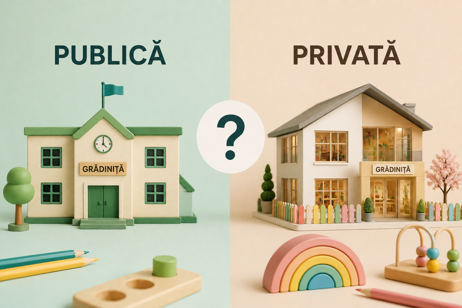 Grădiniță publică sau privată? Avantaje, dezavantaje și cum alegi cea mai bună variantă