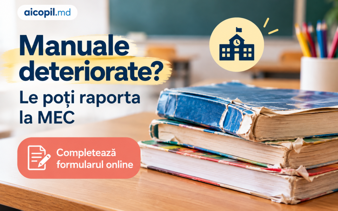 Manuale deteriorate în școli: MEC a primit 152 de sesizări și continuă înlocuirea lor